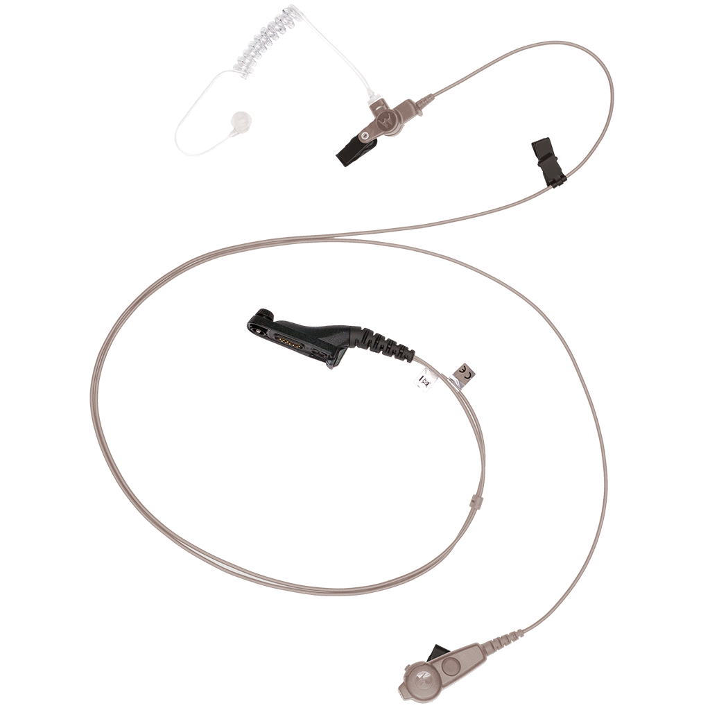 Motorola-Accessory-PMLN6130 IMPRES 2-Wire Kit - Beige-IMPRES 2 Wire Surveillance Kit w/ Translucent tube - Beige - FM / UL Approved-Radio Depot