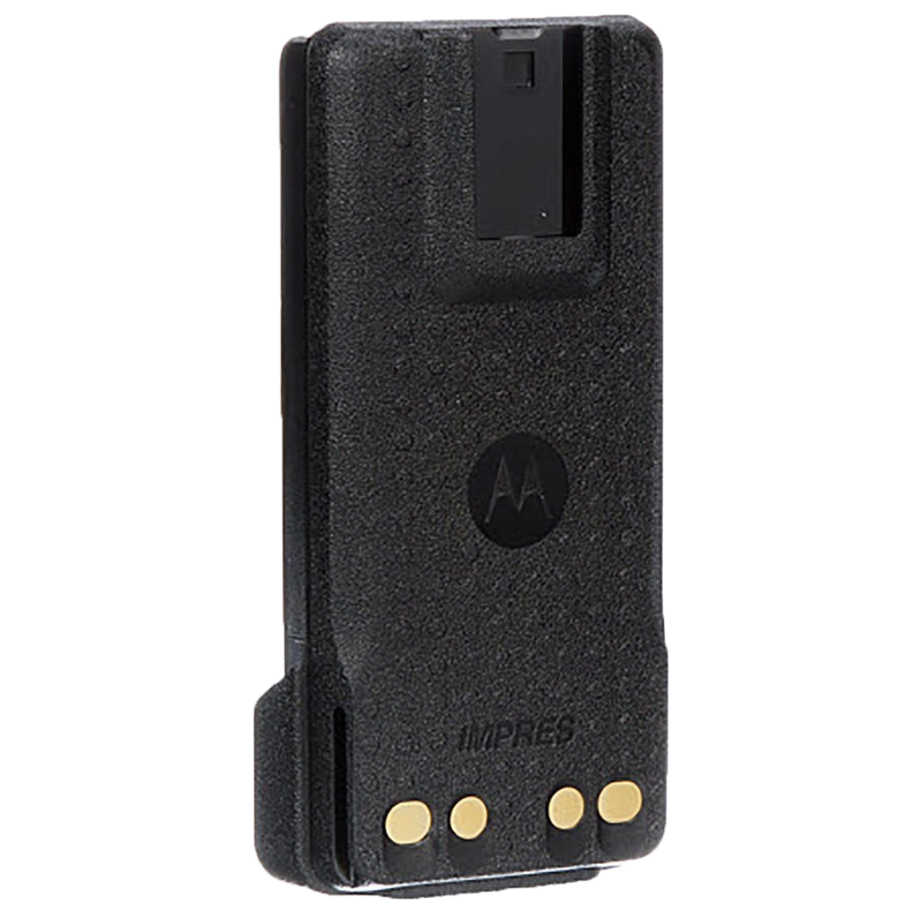 Back view of the Motorola-Accessory-NNTN8560 IMPRES Li-ion Battery, 2500 mAh, Intrinsically Safe, IP57. Fits APX1000, APX3000 and APX4000 radios.-Radio Depot