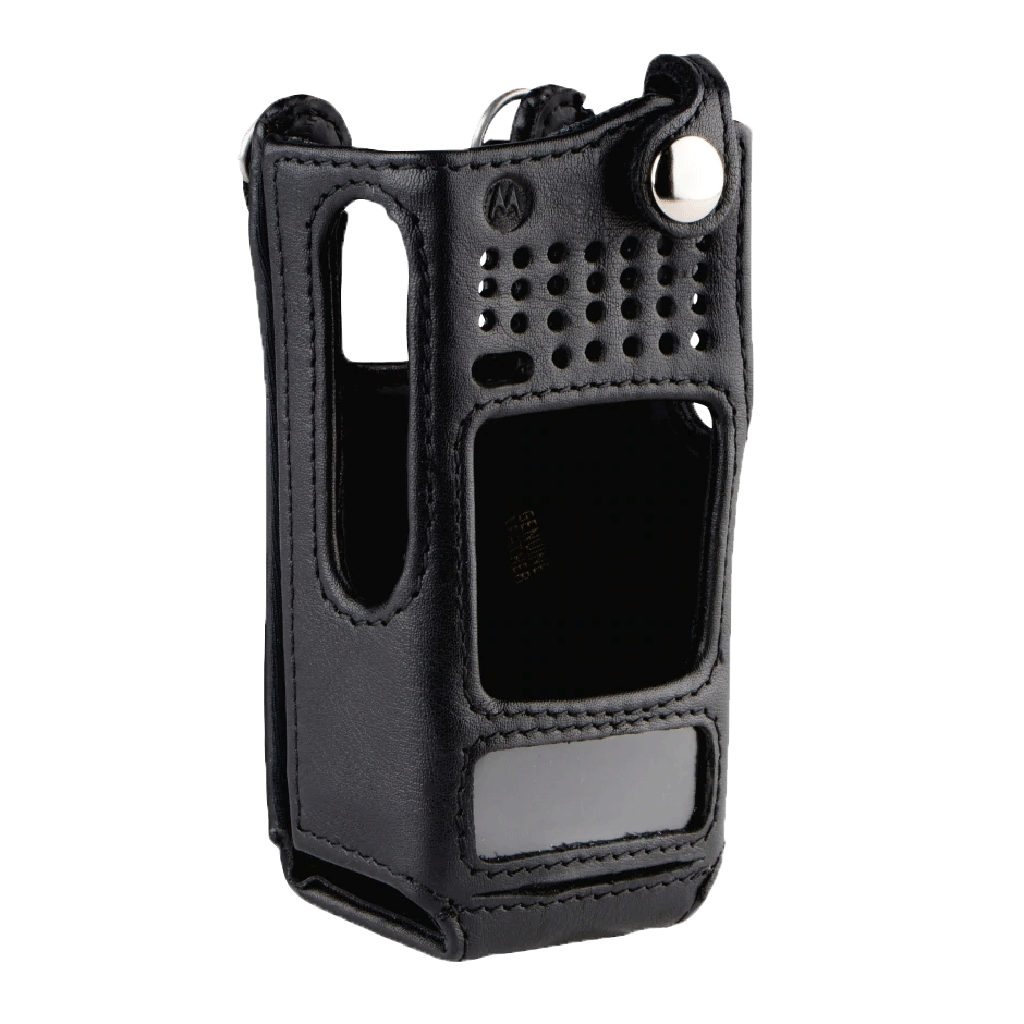 Motorola Accessory PMLN5334 Carry Case. Soft Leather Carry Case w/Belt Loop for CP185 Series Radios-Radio Depot