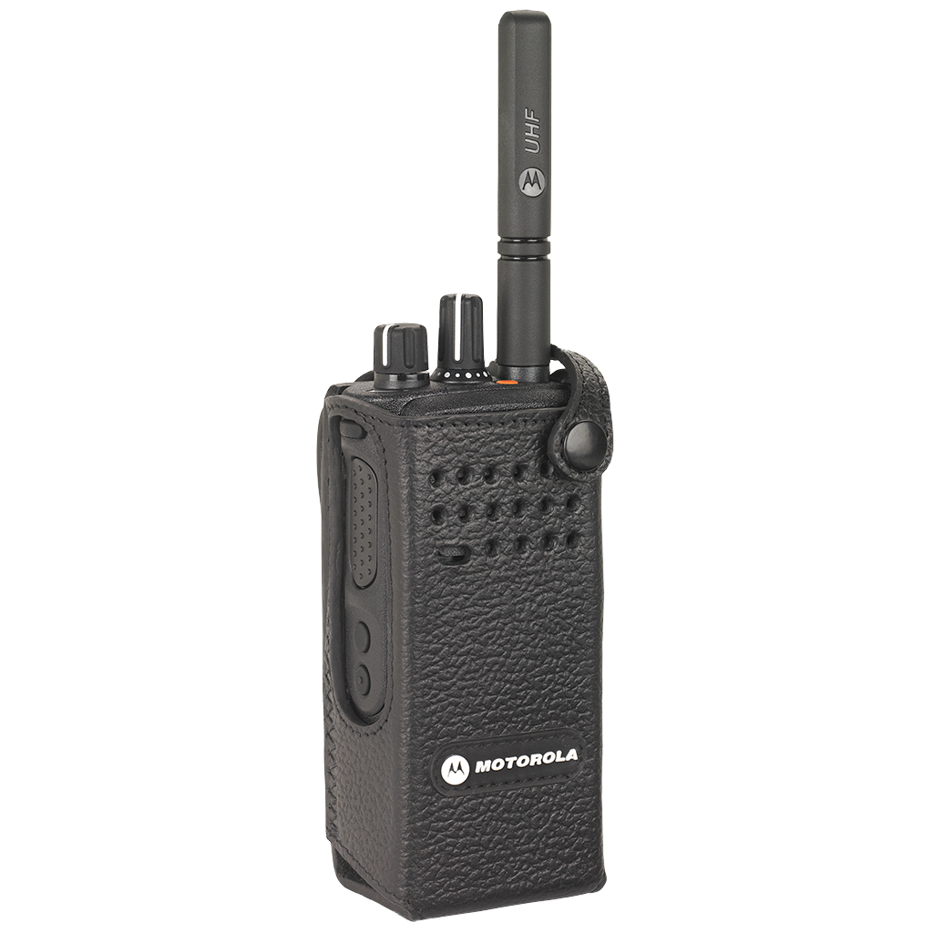 Motorola Accessory PMLN5839 Hard Leather Case with 3” Fixed Belt Loop for Non-Display Radio (XPR7350)-Radio Depot