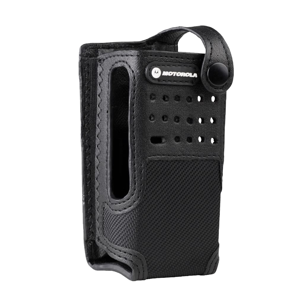 Motorola Accessory PMLN5870 Nylon Carry Case. Carrying cases are available in sizes designed to fit your radio and battery and permit audio to be heard clearly. This nylon carrying case with three-inch fixed belt loop is designed for use with the XPR 3300 non-display radio. Belt loop and nylon cases feature D rings that allow the cases to be attached to a carrying strap.-Radio Depot