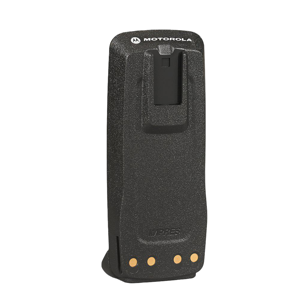 Back view of the Motorola-Accessory-PMNN4077 2,200 mAH Li-ion Battery. Compatible with Motorola XPR 6000 Series Radios.-Radio Depot