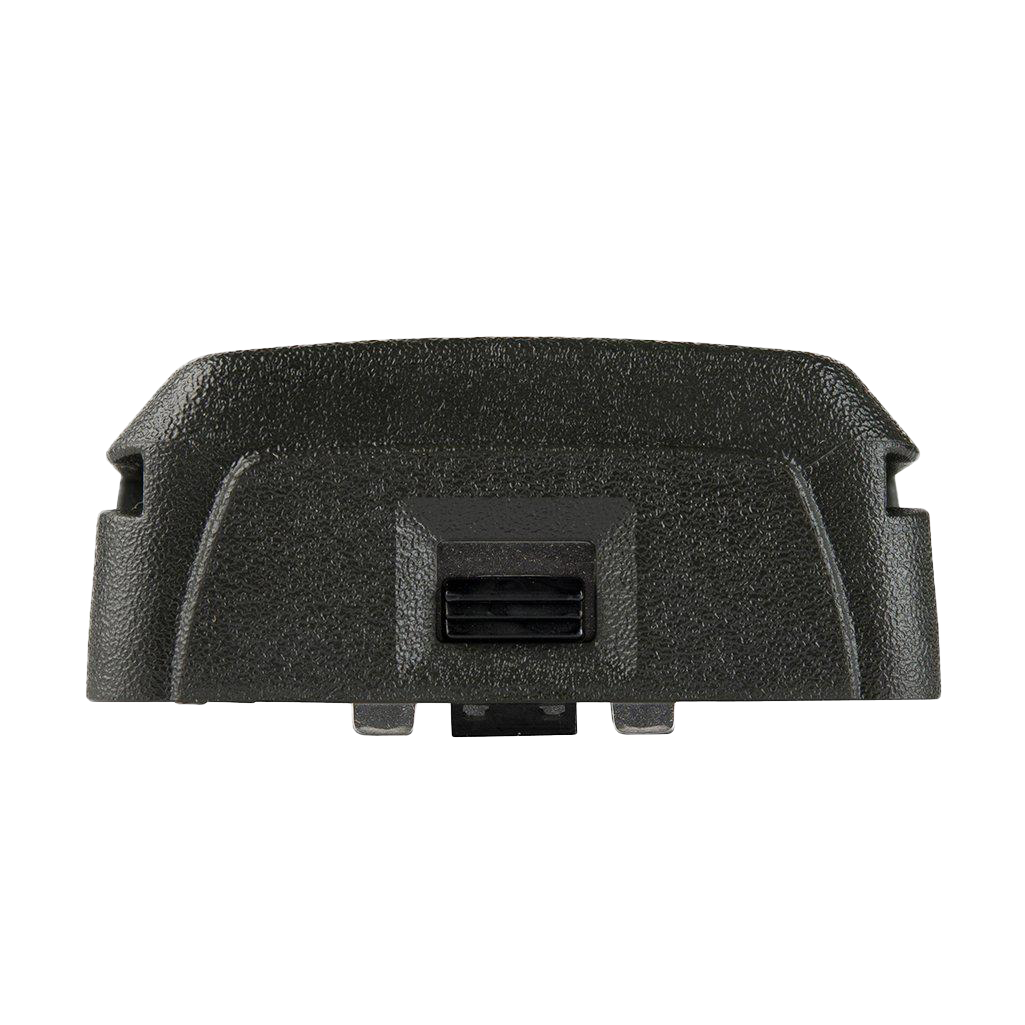 Bottom view of the Motorola-Accessory-PMNN4080 Li-ion, 2150 mAh High Capacity 7.4V Battery for CP185 Series Radios.