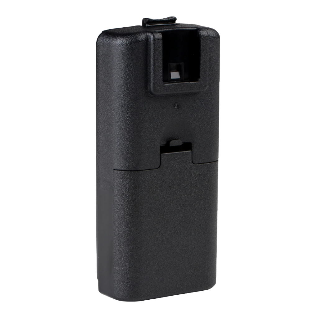 Back view of the Motorola-Accessory-RLN6306 Alkaline Battery Shell. This battery shell allows alkaline batteries to be used with RDX and CP110 Series Radios including RDV and RDU Series.-Radio Depot