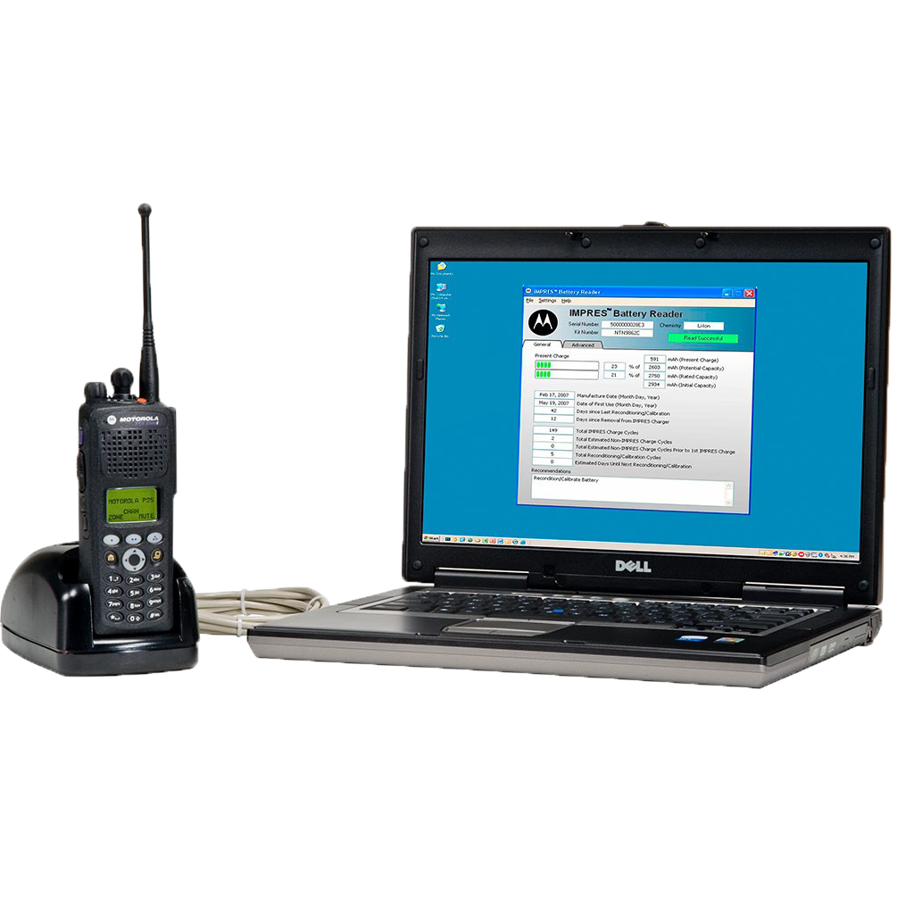 Motorola Accessory NNTN7392 IMPRES Battery Reader designed to diagnose your XPR series IMPRES batteries.-Radio Depot