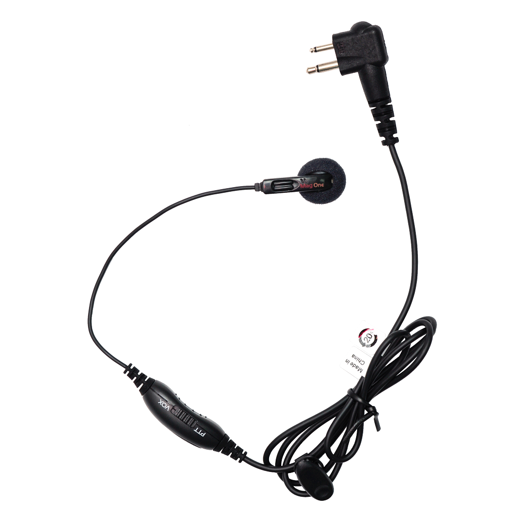 Motorola-Accessory-PMLN6534 Earbud-Motorola PMLN6534 Earbud with In-Line Microphone, PTT and VOX Switch (Mag One)-Radio Depot