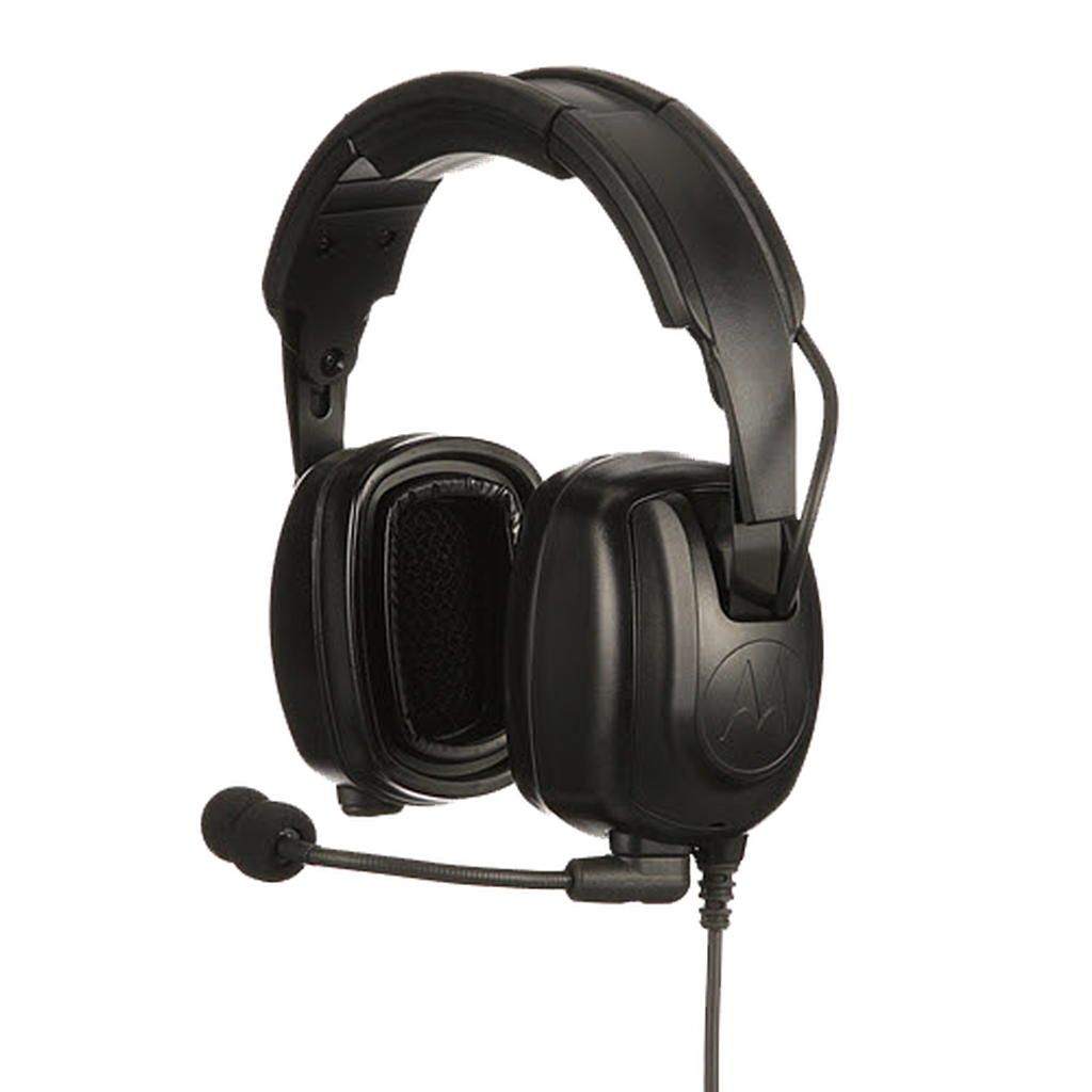Motorola-Accessory-PMLN7464 Heavy Duty Over-the-Head Headset-Heavy Duty Over-the-Head Headset with Noise-Canceling boom microphone-Radio Depot