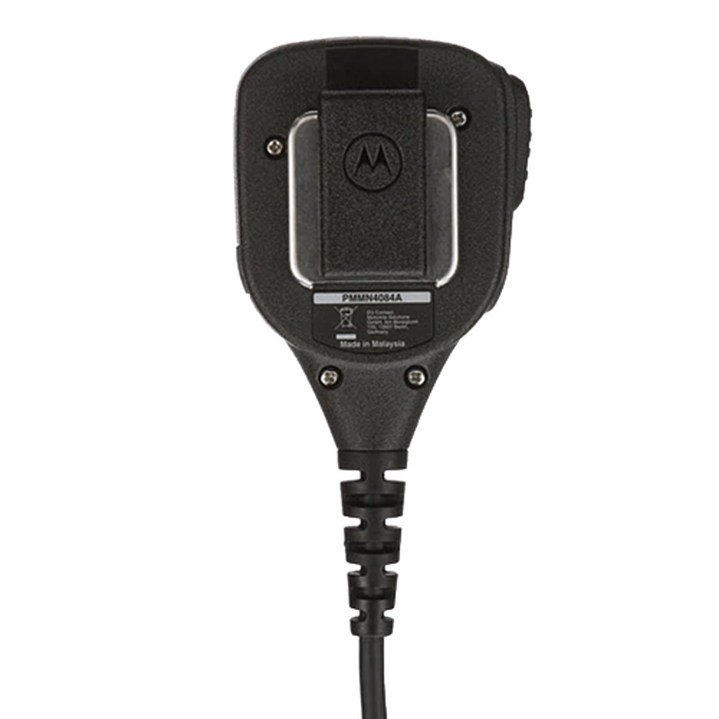 Motorola-Accessory-PMMN4084 Remote Speaker Microphone-IMPRES RSM with 3.5mm Threaded AND Non-Threaded Audio Jack, Orange Emergency Button, Noise Cancelling (IP54). NOT INTENDED FOR FIRE APPLICATIONS. Fits APX3000, APX4000, APX6000, APX6000XE, APX7000, APX7000XE, APX8000, APX8000XE and SRX2200 Radios.-Radio Depot