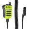 Motorola-Accessory-PMMN4106 Remote Speaker Microphone-APX™ XE500 Remote Speaker Microphones are designed with the user’s extreme environment in mind. It feature an asymmetrical shape to help you find the controls without looking, even while wearing bulky gloves. XE500 High Impact Green with Channel Knob and Xtreme Temperature Cable. Fits APX6000, APX6000XE, APX7000, APX7000XE, APX8000 and APX8000XE Radios.-Radio Depot