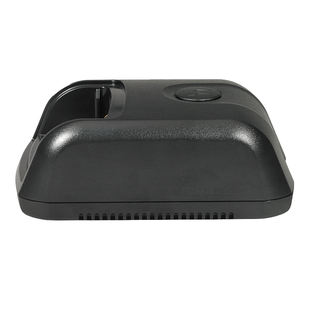 Motorola Accessory PMPN4174 Charger for XPR series two way radios, right view.-Radio Depot