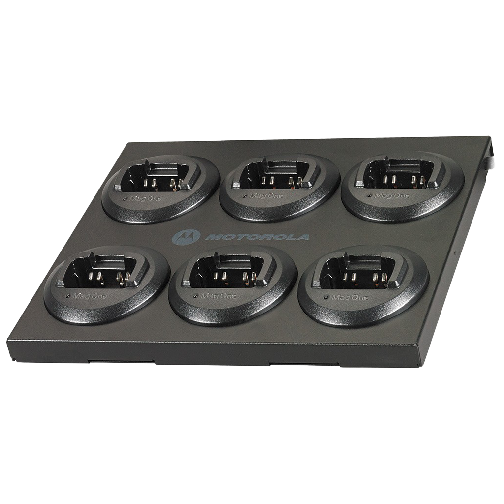 Motorola Accessory RLN6393 Gang Charger with 6 bays, compatible with the following batteries: PMNN4071 1200 mAh NiMH PMNN4075 1500 mAh Li-ion.-Radio Depot