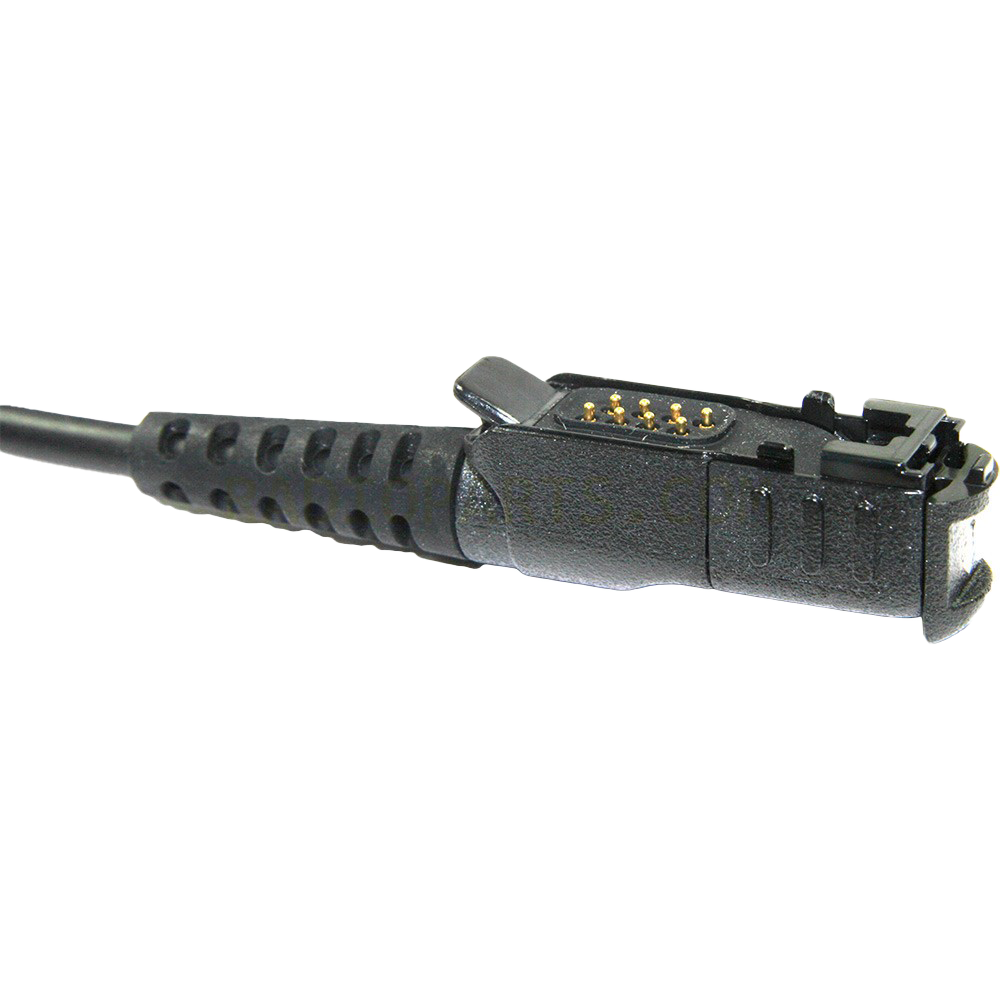 Radio connector view of the Motorola PMMN4075 Compact Remote Speaker Microphone (RSM). This unit is submersible with an IP57 rating and is UL Approved (intrinsically safe).