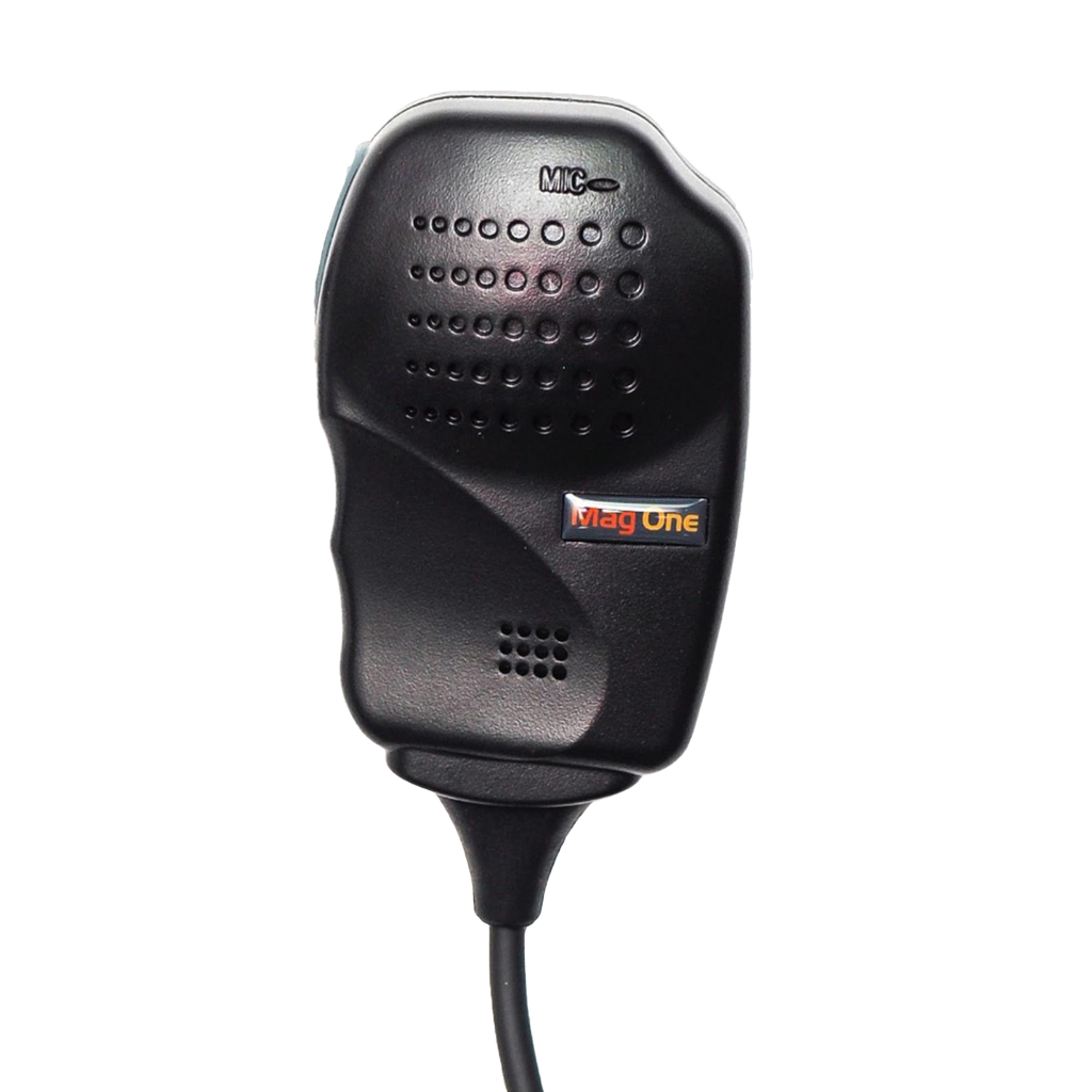 Front view of the Motorola PMMN4077 Mag One Remote Speaker Microphone (RSM).