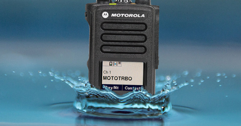 Waterproof Two Way Radios by Motorola, ICOM, and Kenwood