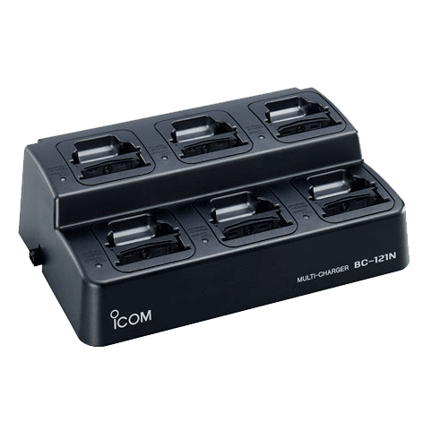 Icom-Accessory-ICOM BC121NS Six Unit Charger-ICOM BC121NS Six Unit Charger Kit, Includes BC121N + (6) AD110 cups. Requires BC157S AC Adapter (order separately)-Radio Depot