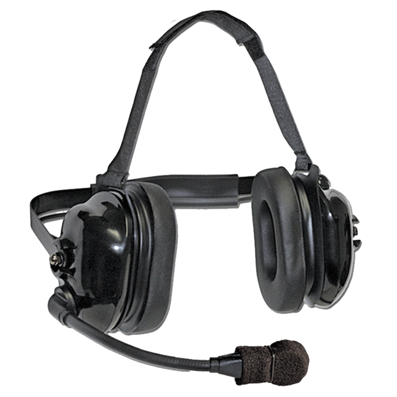 Klein Electronics-Accessory-Titan Flex Headset-Klein Electronics Titan Flex High Noise Headset Available in Black Dual Muff, Behind the Head design can be used with a hard hat, 24dB Noise Reduction Rating (NRR), Noise Canceling Flex Boom Microphone, Earshell PTT.Note: Requires a K-Cord Radio Cord for Proper Operation-Radio Depot