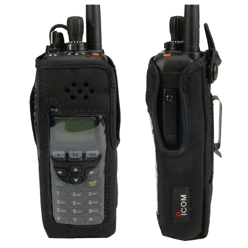 Icom-Accessory-ICOM LCF9011T SWIVEL Carry Case-ICOM LCF9011T SWIVEL Carry Case, Leather with swivel clip and cutout for display and DTMF keypad equipped radios. Radio shown not included.-Radio Depot