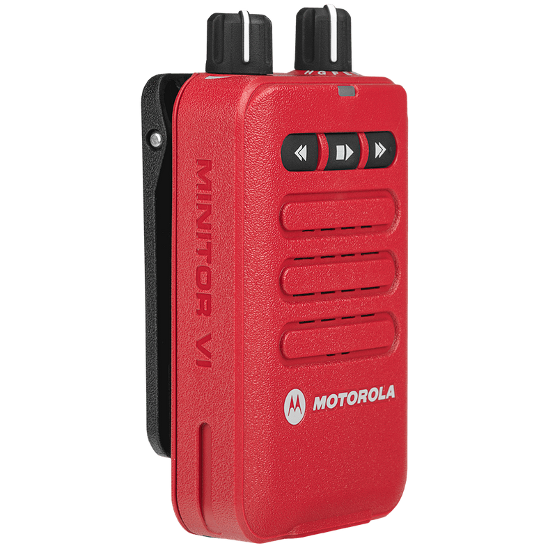 Motorola-Pager-Minitor VI Pager (Red)-Motorola Minitor VI Features Frequency Range: VHF (143-174 MHz) Transmission Type: Two-Tone Available Channels: 1 or 5 Standard Package Includes Battery: PMNN4451 Charger: RLN6505 Belt Clip: RLN6509 Warranty: 2 Year Manufacturer's Minitor VI Downloads Spec Sheet User Guide CPS v1.07 (.zip file) CPS v1.09 (.zip file)-Radio Depot