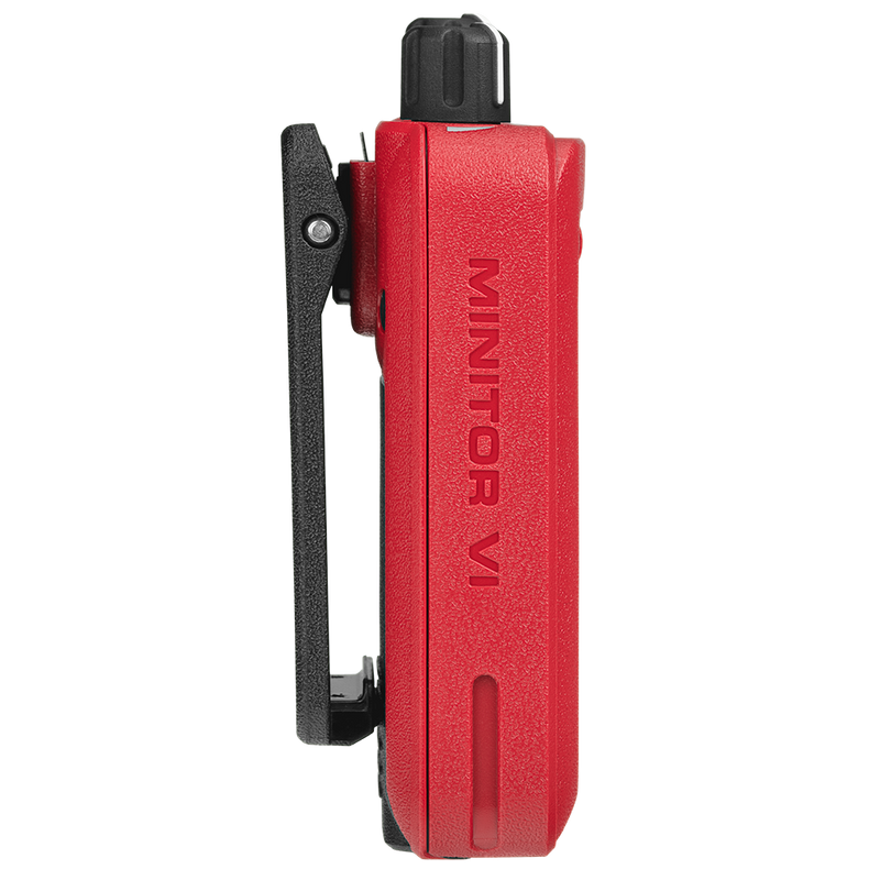 Motorola-Pager-Minitor VI Pager (Red)-Motorola Minitor VI Features Frequency Range: VHF (143-174 MHz) Transmission Type: Two-Tone Available Channels: 1 or 5 Standard Package Includes Battery: PMNN4451 Charger: RLN6505 Belt Clip: RLN6509 Warranty: 2 Year Manufacturer's Minitor VI Downloads Spec Sheet User Guide CPS v1.07 (.zip file) CPS v1.09 (.zip file)-Radio Depot