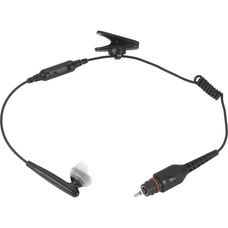 Motorola-Accessory-NNTN8294 Operations Critical Wireless Earbud-Operations Critical Wireless Earbud with 11.4” cable, inline mic, BLACK. Must be ordered with NNTN8127 wireless PTT Pod-Radio Depot