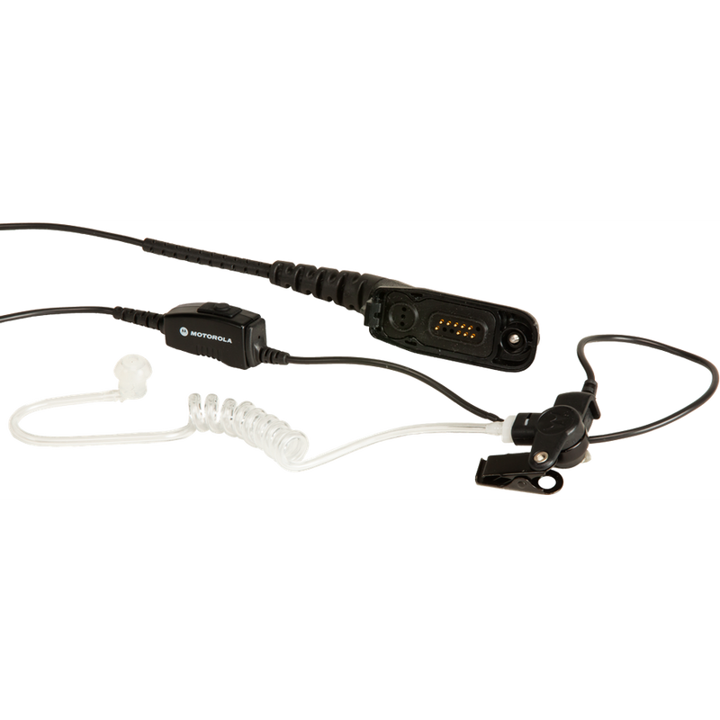 Motorola-Accessory-NNTN8459 1-Wire Surveillance Kit-1-Wire Surveillance Kit with translucent tube, black-Radio Depot