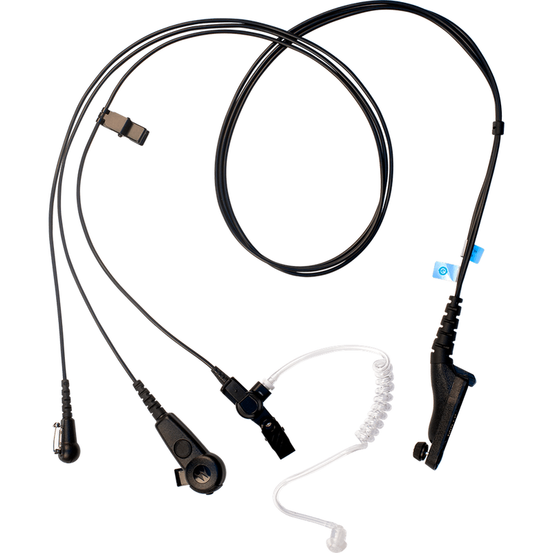 Motorola-Accessory-PMLN6123 IMPRES 3-Wire Kit - Black-IMPRES 3 Wire Surveillance Kit, with Translucent Tube, Black - FM / UL Approved-Radio Depot