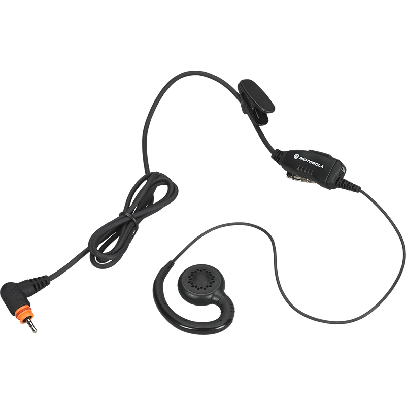 Motorola-Accessory-PMLN7189 Earpiece-Motorola PMLN7189 Swivel Earpiece with In-Line Microphone and PTT-Radio Depot