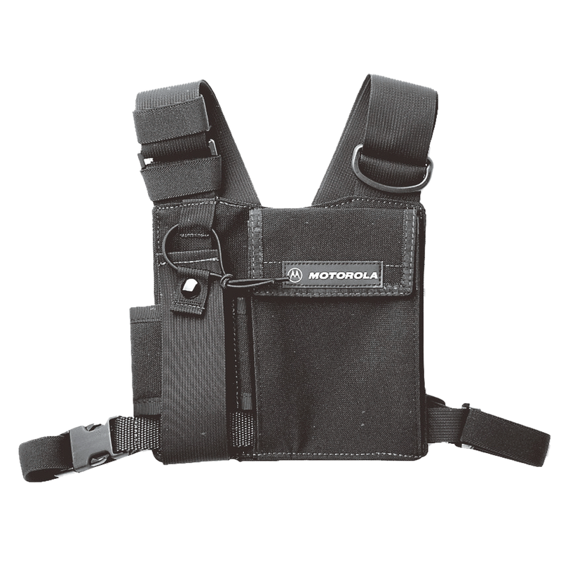 Motorola Accessory HLN6602 Universal Chest Pack with Radio Holder, Pen Holder & Velcro Secured Pocket-Radio Depot