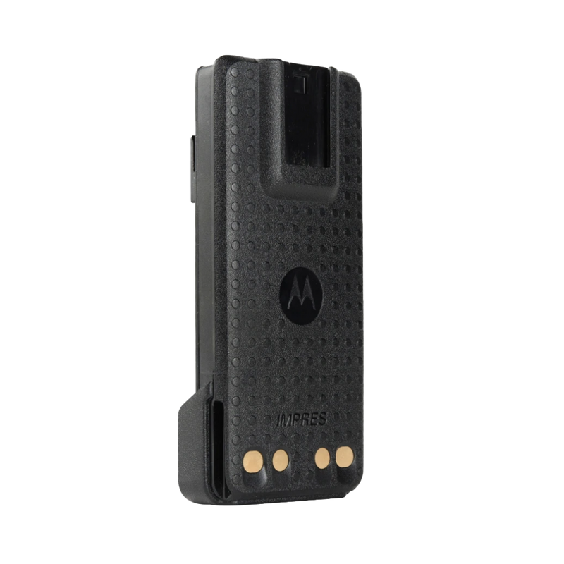 Back view of the Motorola-Accessory-NNTN8129 IMPRES Battery, Li-ion, 2350 mAh, Intrinsically Safe, IP67. Fits APX1000, APX3000 and APX4000 radios.-Radio Depot