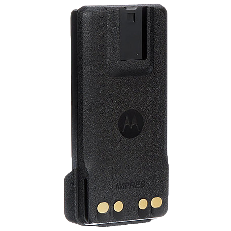 Back view of the Motorola-Accessory-NNTN8560 IMPRES Li-ion Battery, 2500 mAh, Intrinsically Safe, IP57. Fits APX1000, APX3000 and APX4000 radios.-Radio Depot