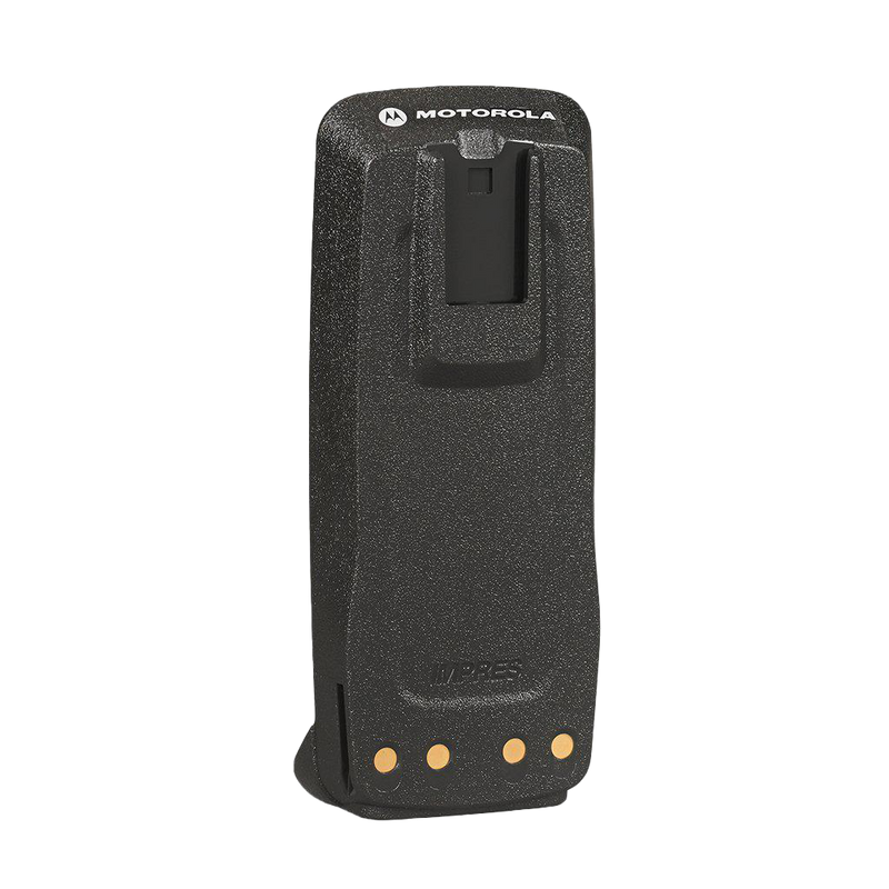 Back view of the Motorola-Accessory-PMNN4077 2,200 mAH Li-ion Battery. Compatible with Motorola XPR 6000 Series Radios.-Radio Depot