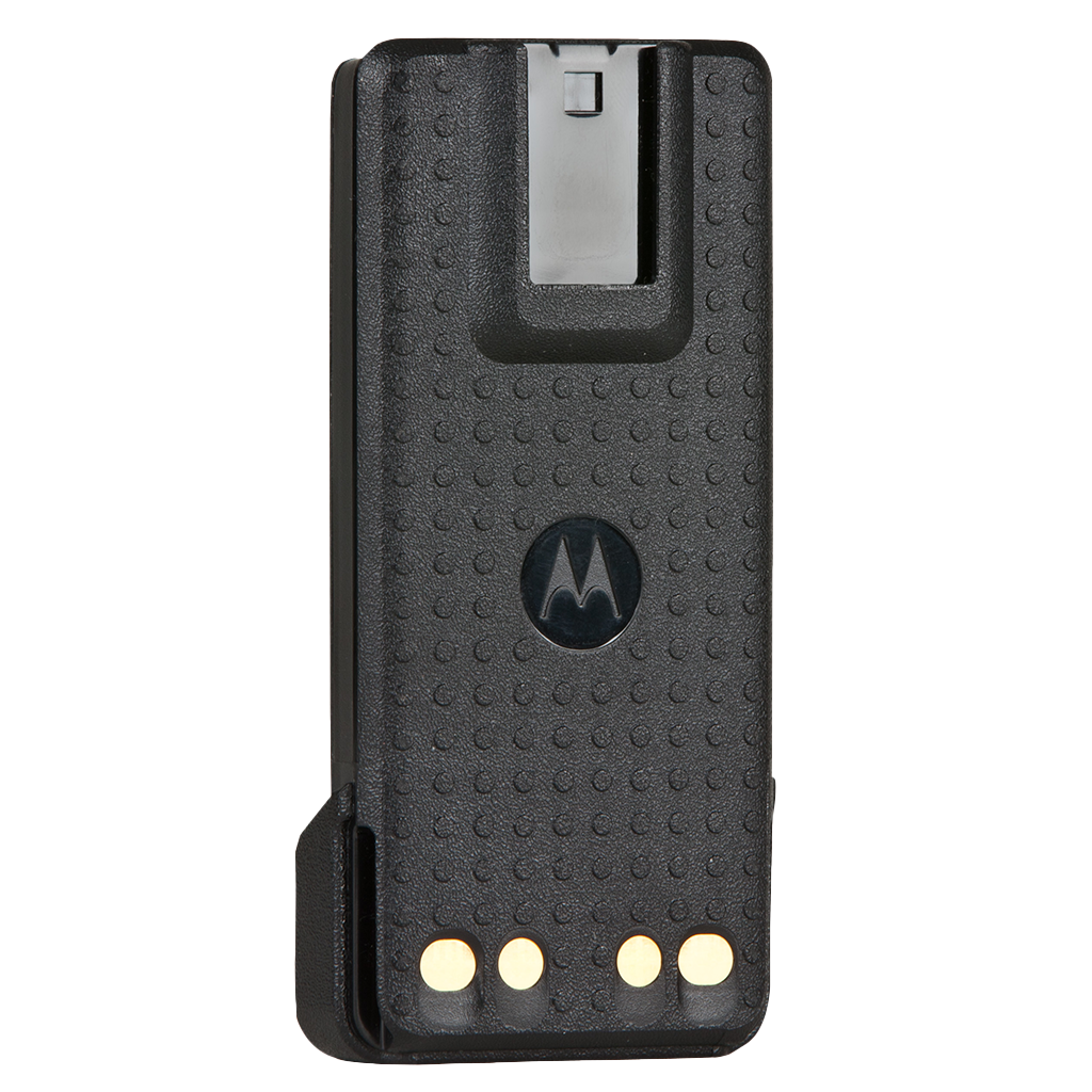 Back view of the Motorola-Accessory-PMNN4488 IMPRES Li-ion Batterry. This IMPRES battery has a 3000 mAh capacity.