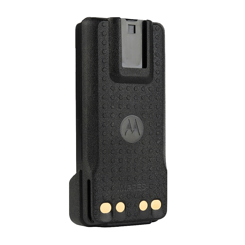Back view of the Motorola-Accessory-PMNN4489 IMPRES Battery, Li-ion, Low Volt 2900 mAh, IP68, Intrinsically Safe. Fits APX900, XPR7350e and XPR7550e series radios.-Radio Depot
