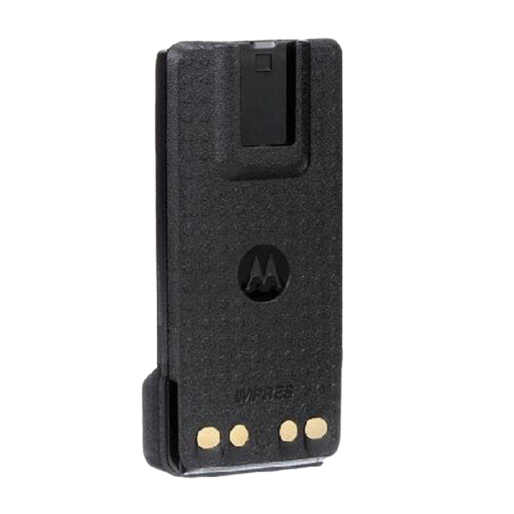 Back view of the Motorola-Accessory-PMNN4491 IMPRES Battery, Li-ion, 2100 mAh, IP68. Fits APX900, XPR3300e, XPR3500e, XPR7350e and XPR7550e series radios.-Radio Depot
