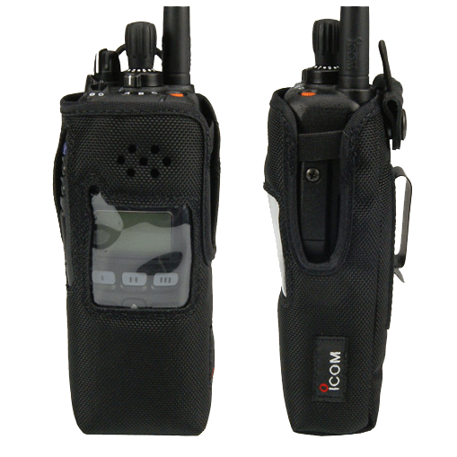 Icom-Accessory-ICOM NCF9011S CLIP Carry Case-ICOM NCF9011S CLIP Carry Case, Nylon with metal clip and cutout for display equipped radios. Radio shown not included.-Radio Depot