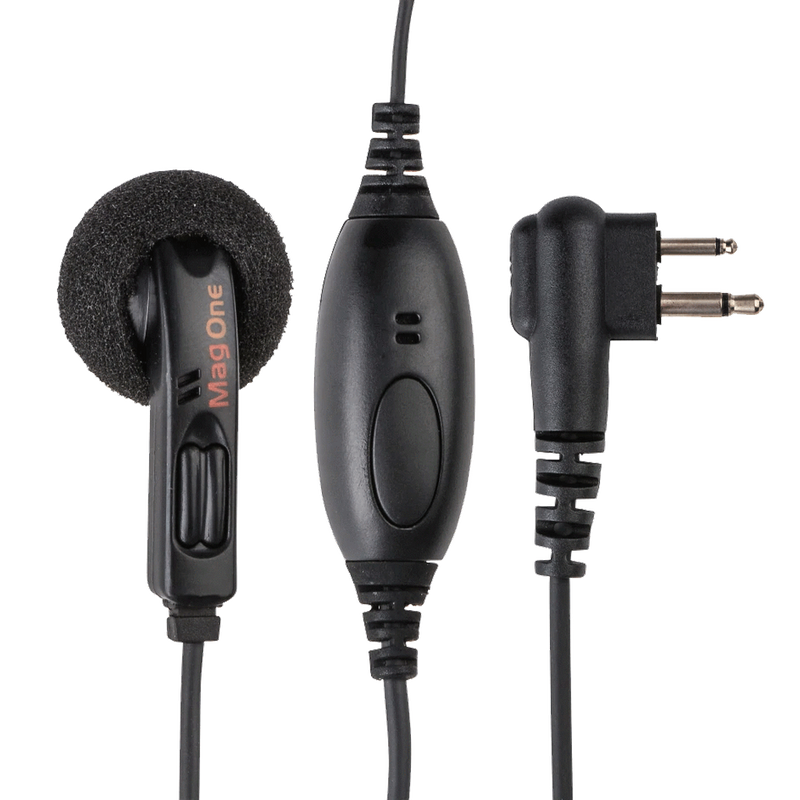 Motorola-Accessory-PMLN4442 Earbud-Motorola PMLN4442 Mag One Earbud with Microphone, PTT and VOX Switch-Radio Depot