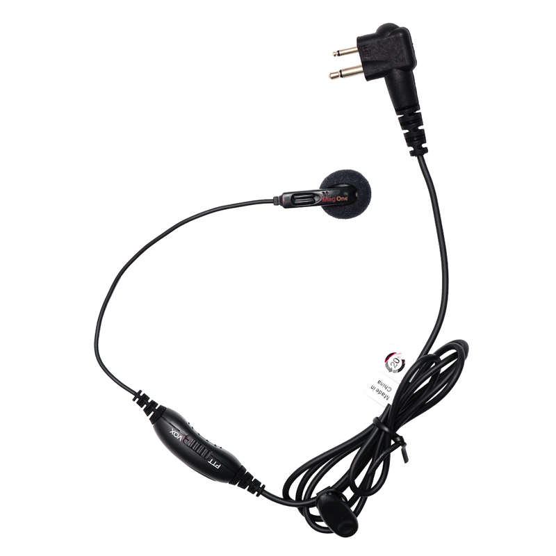 Motorola-Accessory-PMLN6534 Earbud-Motorola PMLN6534 Earbud with In-Line Microphone, PTT and VOX Switch (Mag One)-Radio Depot