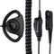 Motorola-Accessory-PMLN6757 Adjustable D-Style Earpiece-Adjustable D-style earpiece with in-line microphone and push-to-talk, black-Radio Depot