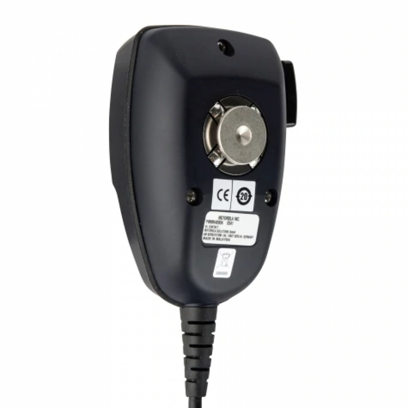 Motorola PMMN4090 front view of compact palm mic