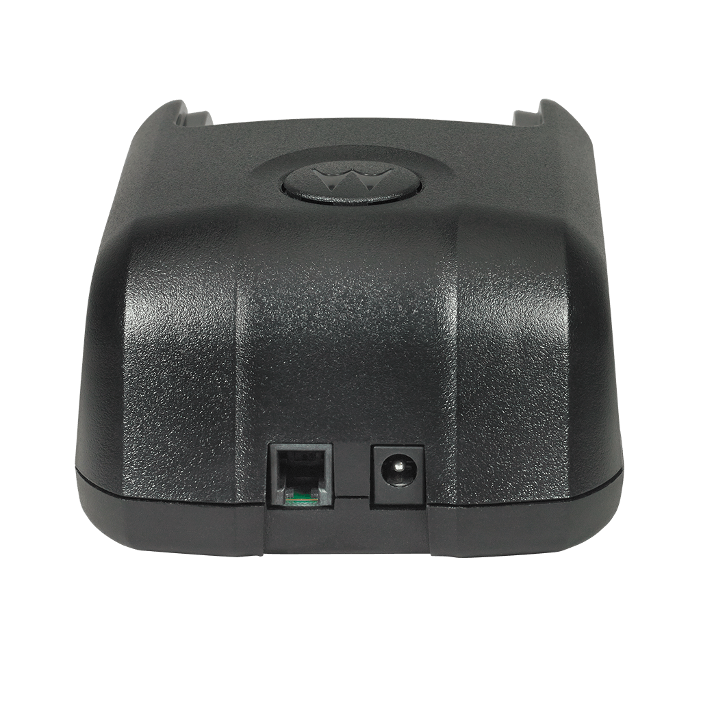 Motorola Accessory PMPN4174 Single Unit Charger, view of back.-Radio Depot