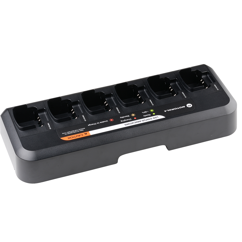 Motorola Accessory PMPN4184 Tri-Chemistry, Multi-Unit Rapid Charger Kit will charge up to 6 BPR20 / BPR40 batteries. This item replaces the RLN6393.-Radio Depot