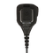 Back view of the Motorola PMMN4071 IMPRES Large Remote Speaker Microphone (RSM). This unit features noise cancelling technology, a 3.5mm audio jack, and is UL Approved.